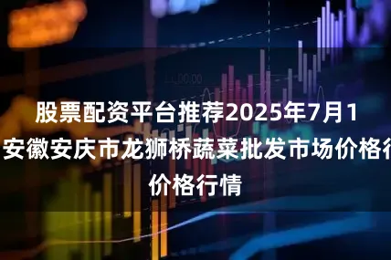 股票配资平台推荐2025年7月14日安徽安庆市龙狮桥蔬菜批发市场价格行情